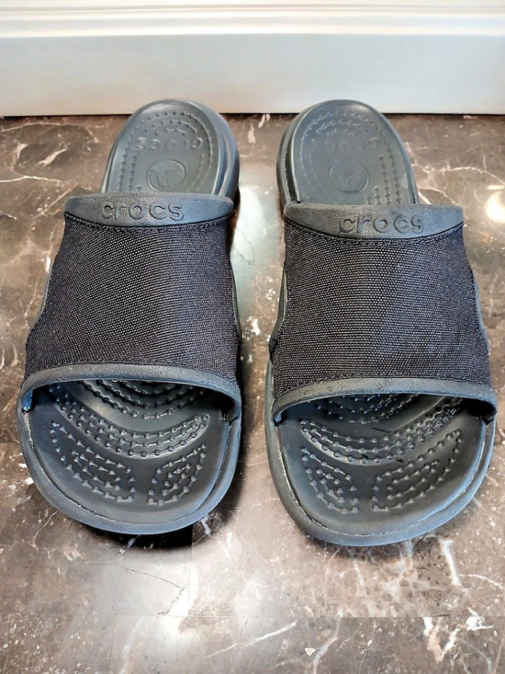 Black Crocs Slide Sandal Size 8